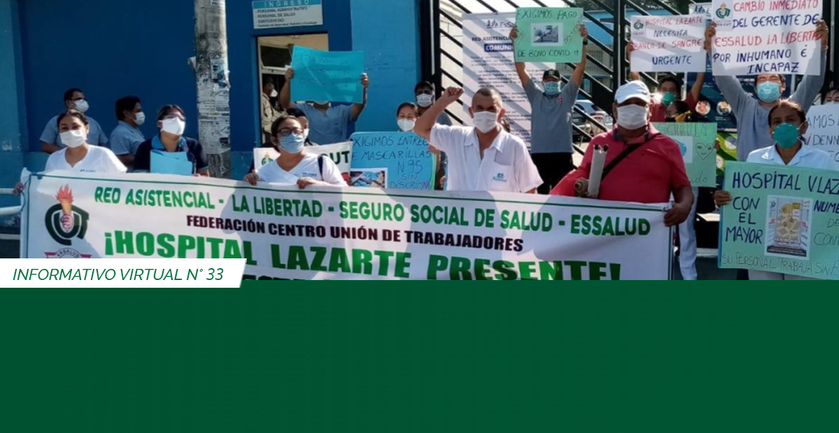 Protestas Hospital Victor Lazarte Trujillo EsSalud